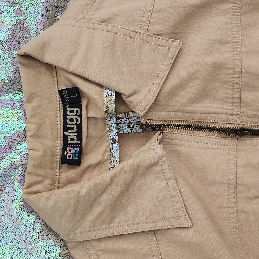 Plugg Tan Utility Jacket Versatile Design Super C… - image 2